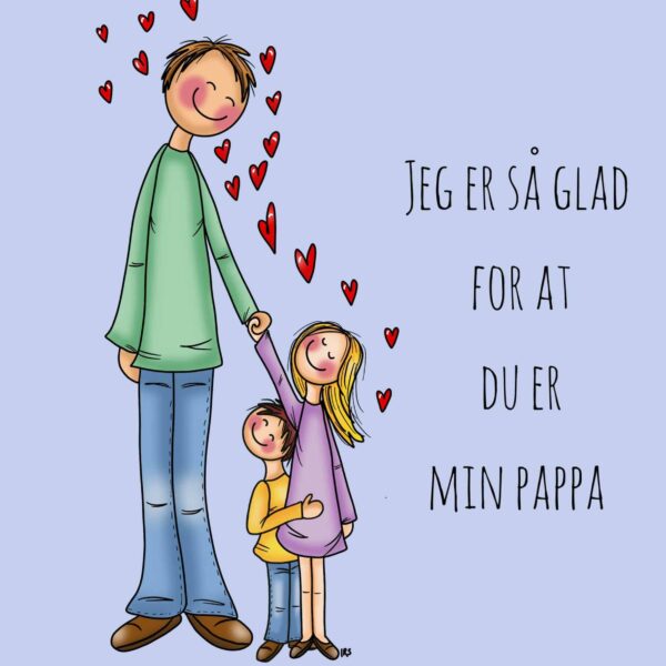 Gratulasjonskort til pappa